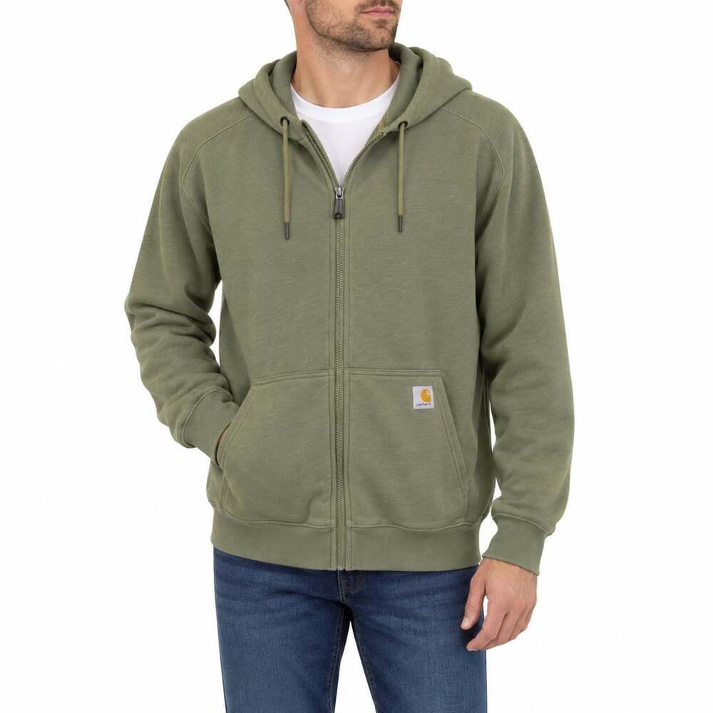 Carhartt Force Men’s Relaxed Fit Full-Zip Hoodie Size 2XL Green Sweatshirt